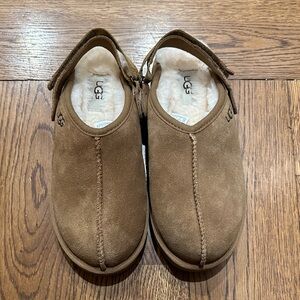UGG Tan Suede Slip-On Shoes